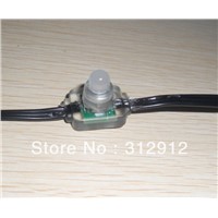 ws2811 chip,full color led smart pixel node,DC5V input,50pcs a string,with all black cable;injection molding type