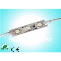 100pcs/lot DC12V waterproof 3pcs 3528 SMD led module 45*12*7mm white/warm white/red/green/blue/yellow