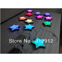 DC12V WS2801 star type pixel module,6pcs 5050 SMD rgb led inside,1.44W,IP68,ONE sides;200mm diameter;milky cover