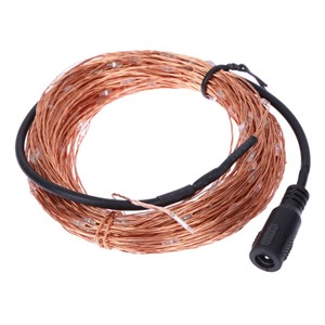 5M 10M Led copper string DC 12V LED wire Light Lamp For Christmas Wedding Party Home Decoration