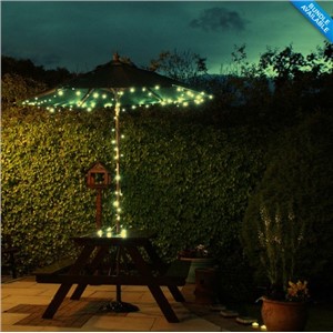 Factory Wholesale  2pcs/Lot 100 LED Solar Fairy Lights Solar Powered Landscaping Battery Light String