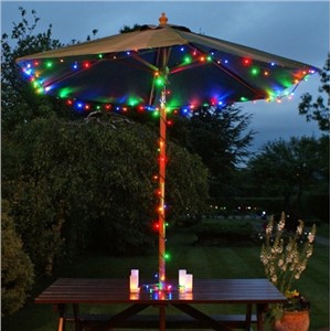 Super! Sale 2pcs/Lot 100 LED Solar Fairy Lights Solar Powered Landscaping Battery Light String Outdoor solar light string
