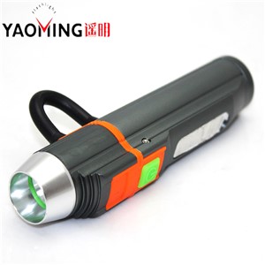 LED Flashlight T6 3 Modes LED Flashlight Cree XML Torch Lamp Light Outdoor Jade Test Multifunction Intelligent USB Power Bank