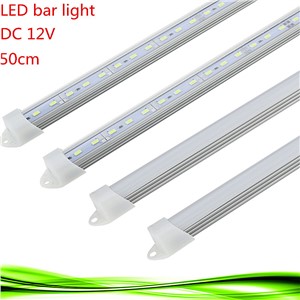 2PCS 50CM DC 12V 36 SMD 5630 LED Tube Hard Rigid LED Strip Bar Light with U Aluminium shell +pc cover warm/white led bulb lamps