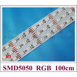 RGB LED rigid strip light LED light bar LED cabinet light 100cm 72 led SMD 5050 DC12V 17W RGB CE ROHS CW / WW / R / Y / B / G