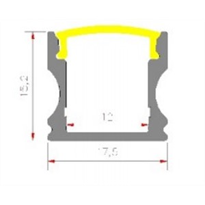 10pcs/lot 1m length aluminum led profile for led strips with milk white / clear transparent pc cover