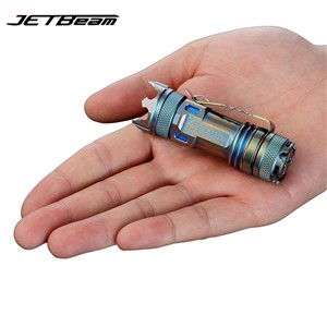 JETBeam II PRO Titanium Meta Mini LED Flashlight 510 lumen Cree XP-L HI Light Portable mini Flashlight