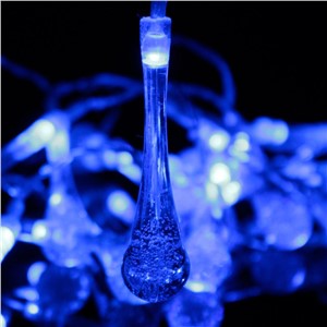 3M 20LEDs Colorful Raindrop Lamp Waterproof Christmas Holiday Outdoor Garden Decoration Fairy Battery String Lights
