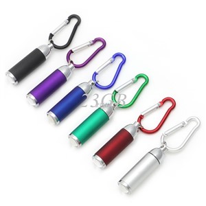 2017 NEW Mini Pocket Portable Keychain Keyring LED Camping Flashlight Torch Lamp Light MAY08_25