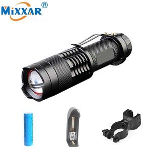 RU Lanterna Led Flashlight Diving Camping Hunting Fishing Bike Torch Led Rechargeable Military Police Flashlight Torch 18650