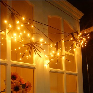 5 Balls 5*20 Bulbs LED String Rattan ball Balls Lights Brown Coffee Christmas Home Decoration Wedding Curtain White light P20