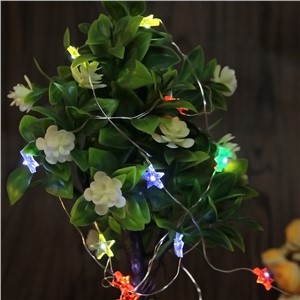 3m 30 LED Waterproof Stars Copper Wire Fairy String Lights Battery Operated Xmas Wedding Decor