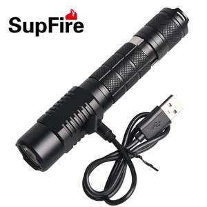 Amazing Flashlight Torch Supfire L6-XPE XML2-T6 300LM Aluminum IP6-7 Waterproof Camping Self-defense Portable light