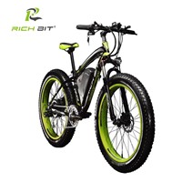 RichBit Ebike New 21 speeds Electric Fat Tire Bike 48V 1000W Lithium Battery Electric Snow Bike 17AH powerful Electric Bicycle