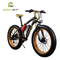 RichBit Electric Bike Powerful Fat Tire Electric Mountain Bike 48V 17AH 1000W eBike Beach Cruiser 21 Speed Electric Snow Bicycle