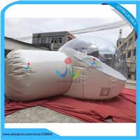 6X4M one Room one Tunnel Inflatable Bubble Tent , Inflatable Transparent Tent , Inflatable Clear Dome Tent