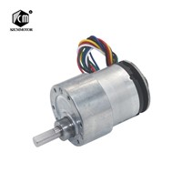 Eccentric Shaft 37mm Diameter Geared Motors 12V 24V 7RPM -1590RPM DC Gear Motor with 2 Phases Signal Feedback Encoder 11pulses/T