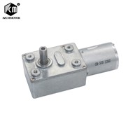 DC 6V/12V24V Speed: 2RPM to 150 RPM Worm GearMotor with Metal Gear Worm Drive Gearbox Worm Geared Motor