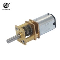 Reduction Ratio 1000 All Metal DC Micro Gear Motor 6V 15 RPM Low RPM for Smart Equipment Hobby DIY Mini Geared Motor N20