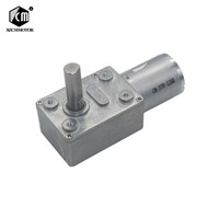 Low RPM Speed Reducation DC Worm Geared Motors 2RPM To 150RPM Long M8 Type-D Shaft Reversible High Torque Turbo Worm Gear Motor