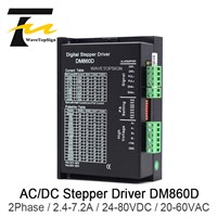 2Phase Stepper Motor Driver DM860D Current 2.4-7.2A Input Voltage 24-80VDC 20-60VAC Engraving &amp;amp; Cutting Machine