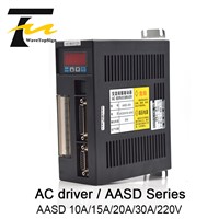 AC Servo Motor Driver AASD 10A 15A 20A 30A Input AC220V 0-3.3A 0-3KW Servo Driver Use for CNC Engraver &amp;amp; Cutting Machine