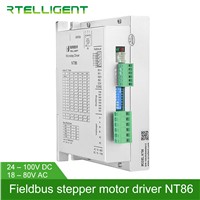 Rtelligent 2 3 Phase Nema 34 NT86 18-80V RS485 Network ModBus Control Digital Stepper Motor Driver for Open Loop &amp;amp; Closed Loop
