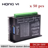 50PCS HBS57 Hybrid Servo Drive with 57 Series Closed-Loop Motor Current: 7A Subdivision Range: 200~51200ppr