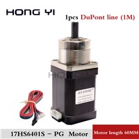 Free Shipping 17HS6401-Pg Stepper Motor 42 Motor Extruder Gear Stepper Moto 4-Lead Ratio 5.18:1 Planetary Gearbox