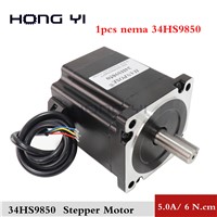 Free Shipping High Torque 86 Stepper Motor 2 PHASE 4-Lead Nema34 Motor 86BYGH9850 5.0A 6N. M LOW NOISE Motor for CNC XYZ AXIS