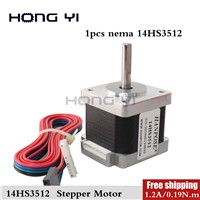 Free Shipping Nema14 Stepper Motor 14HS3512 for Titan Extruder 4-Lead Nema 14 35mm 14 Motor for 3D Printer Parts