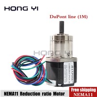 CNC Robot 4-Lead Nema11 Stepper Motor 28 Motor Extruder Gear Stepper Motor Ratio 5.18:1 Planetary Gearbox Nema 11 Step Motor