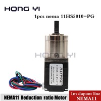 4-Lead Nema11 Stepper Motor 28 Motor Extruder Gear Stepper Motor Ratio 5.18:1 Planetary Gearbox Nema 11 11HS5010