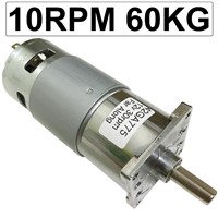 Electric Micro DC High Torque Geared Motor Slow Speed 10-600RPM DC 12 Volt 24V Motors Reversed Adjustable Speed for Toy Printer