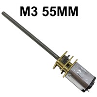 N20 M3*55MM Long Threaded Shaft DC Gear Motor 3V 6V 12V Low RPM Electric Mini DC Motor 15 To 600RPM Adjustable Speed &amp;amp; Reverse