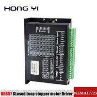 Free Shipping HBS57 Stepper Motor Driver for NEMA17 NEMA23 Motor 2phase 4A CNC Router Controller for 3D Printer