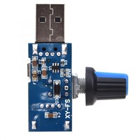 2pcs USB Fan Speed Controller DC4~12V 5W Fan Speed Governor for Office Home Motor Regulator