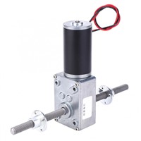 DC 12V 2-100RPM Gear Reduction Motor Worm High Torque Turbo Geared Motor Mini Electric Gearbox Reducer with Flange