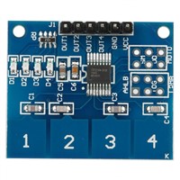 5Pcs TTP224 4 Channels Capacitive Touch Switch Digital Touch Sensor Module Switch Modules Accessories for Arduino