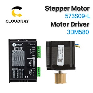 Cloudray Leadshine 3 Phase Stepper Motor 573S09-L-18/573S15-L-18+Stepper Driver 3DM580 for CO2 Laser Engraving Cutting Machine