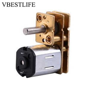 DC Motor for Electric Vehicle Micro Speed Gear Motor 100RPM DC 6V Reduction Geared Motor with Metal Gearbox Wheel