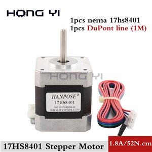 Free Shipping 1PCS 4-Lead Nema17 Stepper Motor 42 Motor 17HS8401 1.8A CE ROSH ISO CNC Laser & 3D Printer with DuPont Line