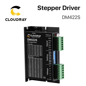 Cloudray 2-Phase Stepper Motor Driver DM422S Supply Voltage 18-48VDC Output 0.3-2.2A Current