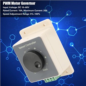 PWM DC Motor Governor 12V/24V/36V/48V 20A High Power Motor Speed Control Regulator Switch DC Motor Speed Controller