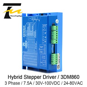 JMC 3 Phase Stepper Motor Driver 3DM860 Input Voltage 24~80VAC 30~100VDC 7.5A Match 86 Serial 3 Phase Stepper Motor