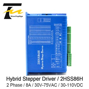 JMC Hybrid Step-Servo Motor Driver 2HSS86H 30V-75VAC 30-110VDC 8A Match with Stepper-Servo Moter 57 86 Serial