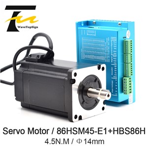 Leadshin NEMA34 Engraver Hybrid Servo Motor 86HSM85-E1 Voltage 75V Torque 8.5N. M +Servo DriverHBS86H