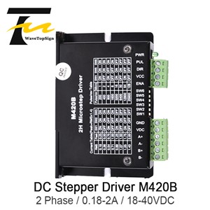 WaveTopSign Stepper Motor Driver M420B up Grade 128 Segments 2phase 18-40VDC Match with 42 Serial Motor