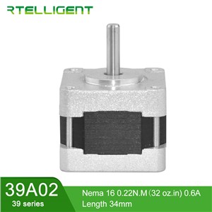 Rtelligent Nema 15 2.2kgcm 0.22N. M Stepper Motor 0.6A 1.8Deg 4 Lead Stepping Motor CNC Kit Motor Small Motor for 3D Printer