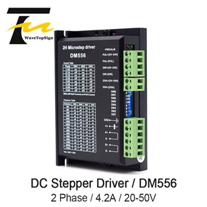WaveTopSign DM556 Digital Stepper Motor Driver 2 Phase 5.6A for 57 86 Stepper Motor NEMA23 NEMA34 Stepper Motor Controller